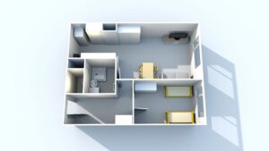 Robin Němec, nemecreality, realitní makléř, Pronájem bytu 2+kk, 43 m2, Ke stadionu, Čakovice
